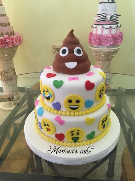 Emoji Birthday Cake