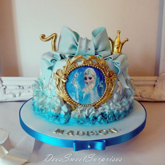 Frozen Themed Birthday Cake