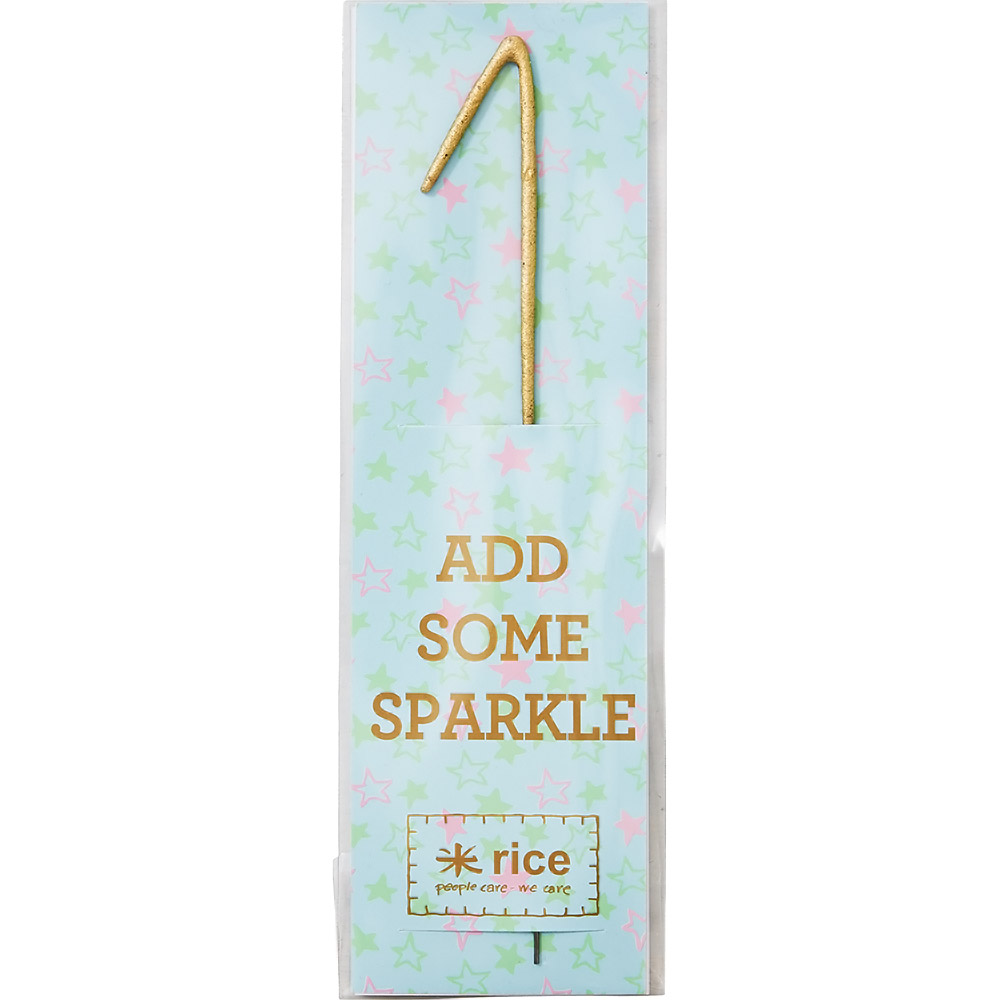 Gold Sparkler Number Candles