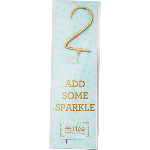 Gold Sparkler Number Candles