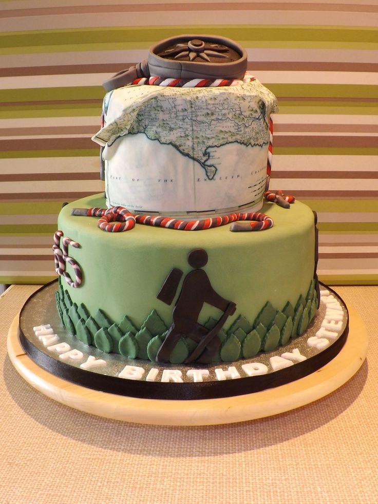 Hiking Birthday Party Cakes