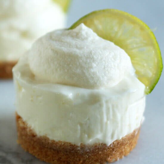 Key Lime Mini Cheesecakes