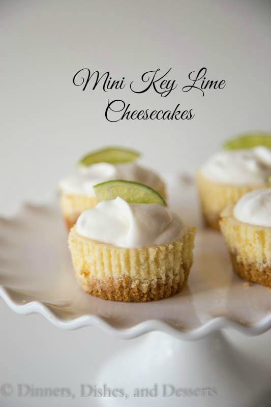 Key Lime Mini Cheesecakes