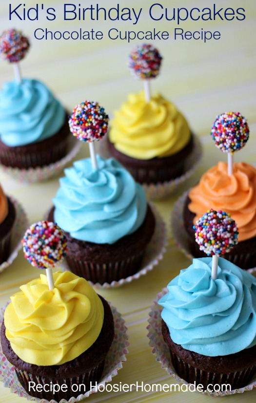 11 Photos of Easy To Make Kids Birthday Cupcakes