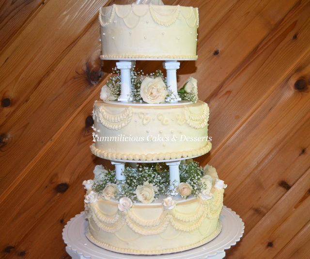 Old School Wedding Cake