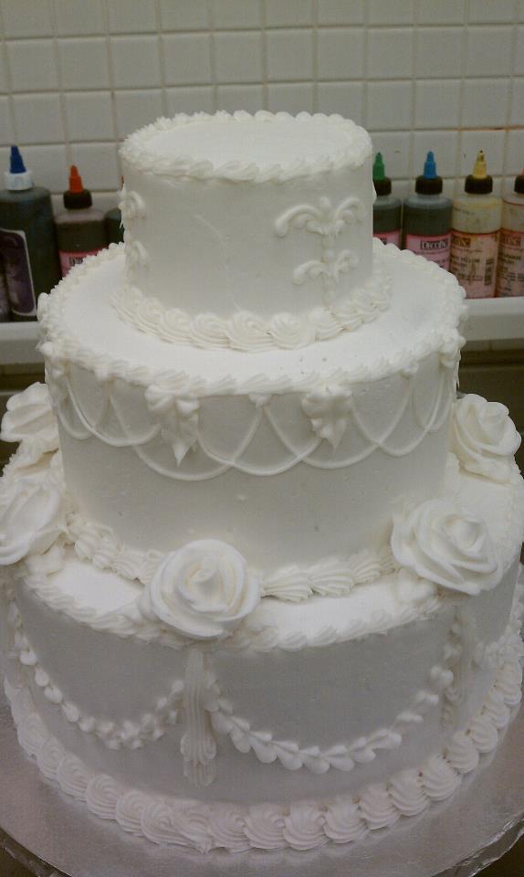 Old School Wedding Cake