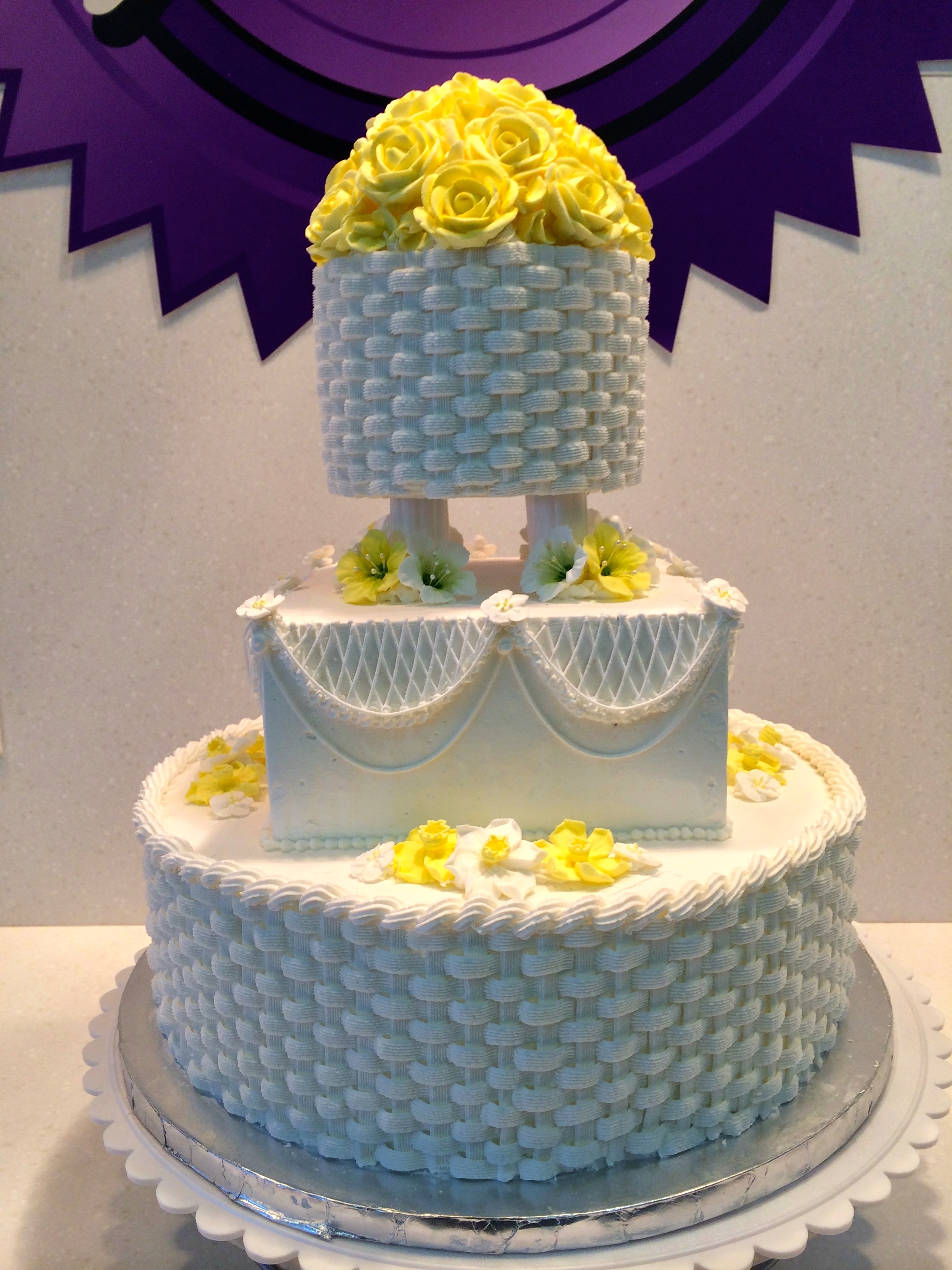 Old School Wilton Wedding Cake