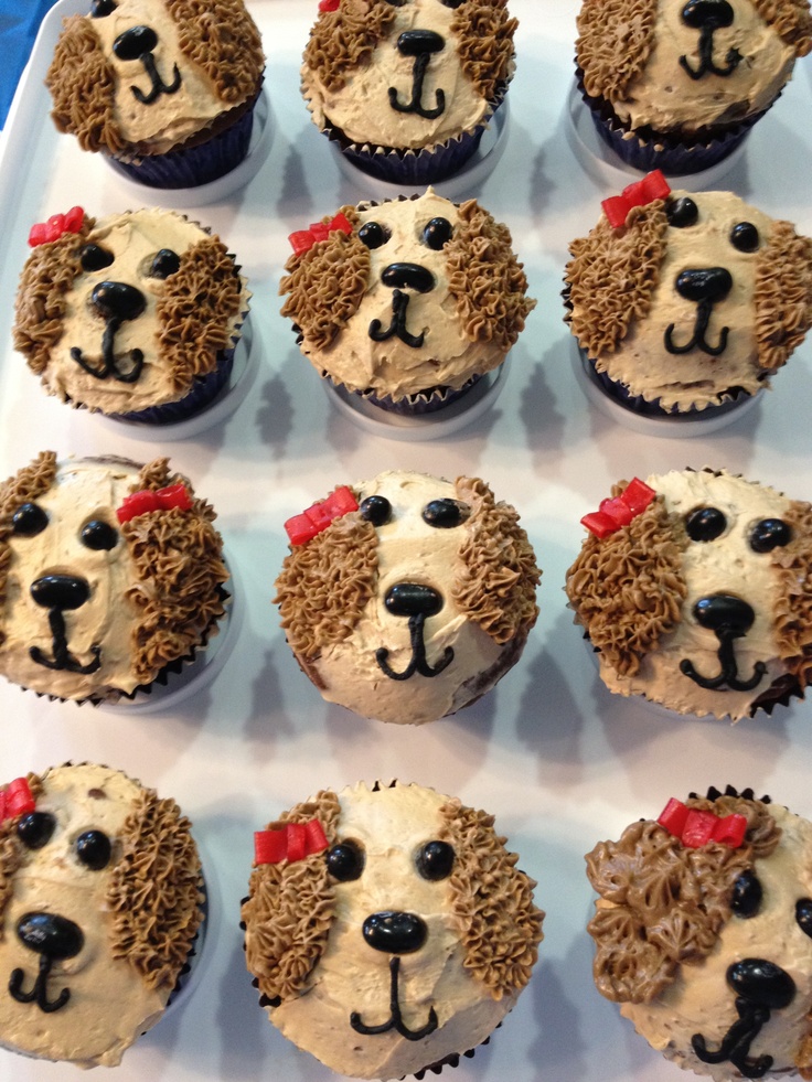 Puppy Birthday Party Cupcakes