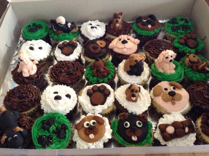 Puppy Dog Themed Cupcakes