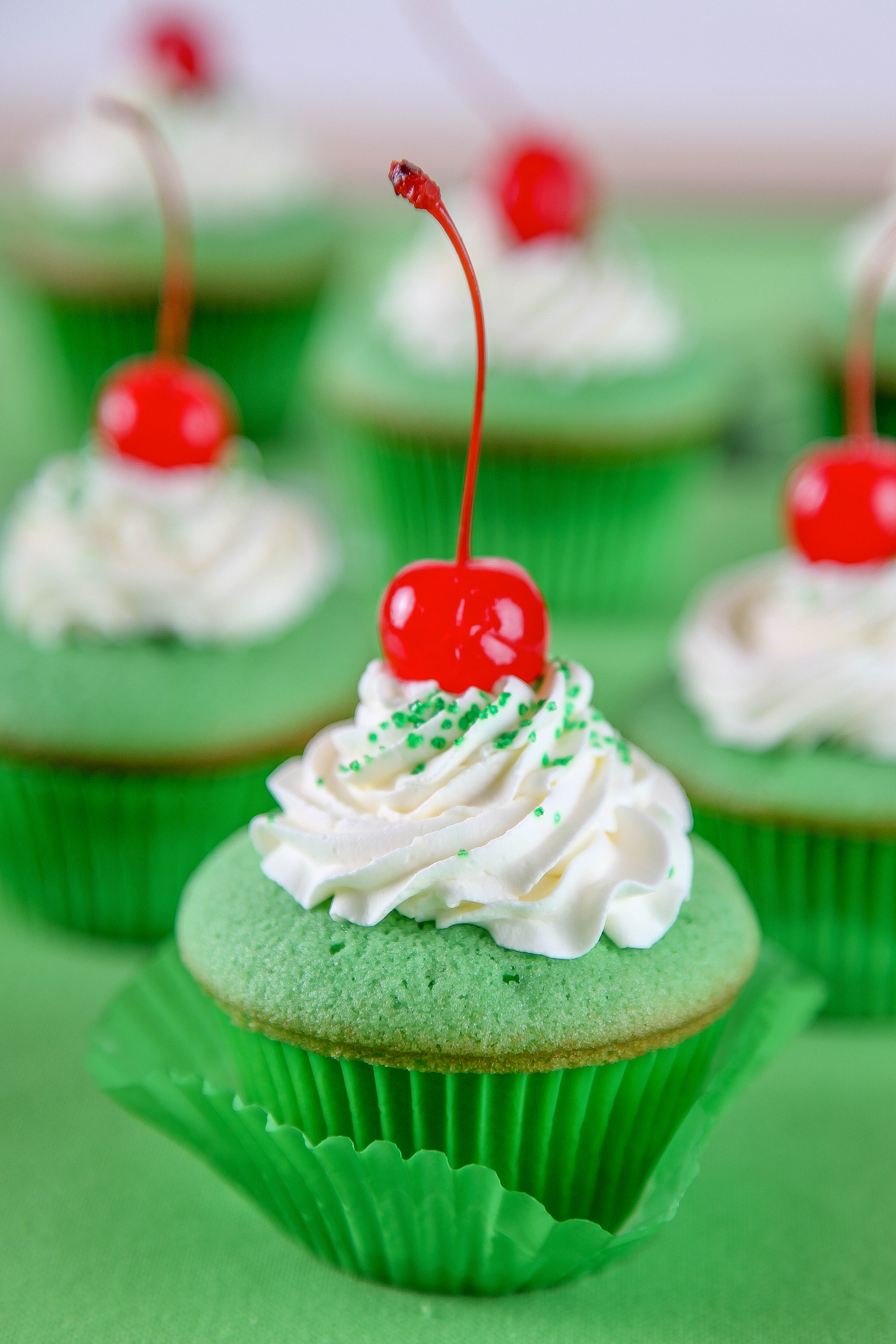 Shamrock Shake Cupcakes