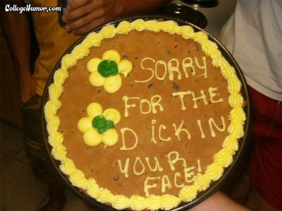 Sorry Cake