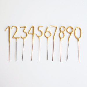 Sparkler Number Candles