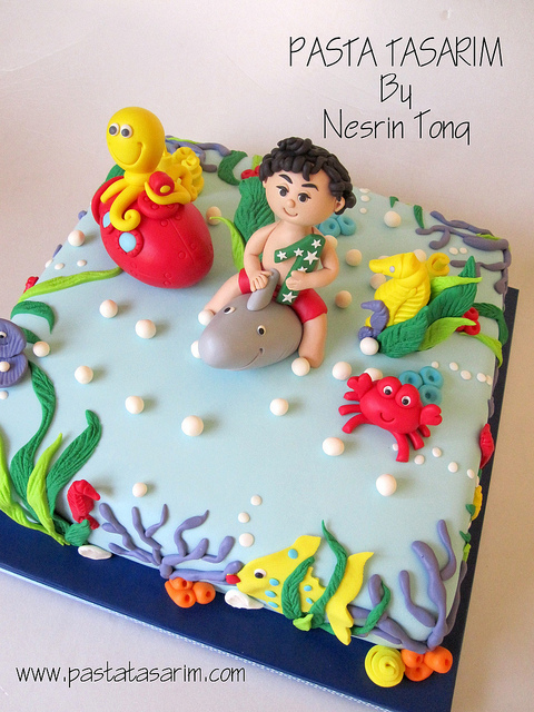 Under the Sea 1st Birthday Cake