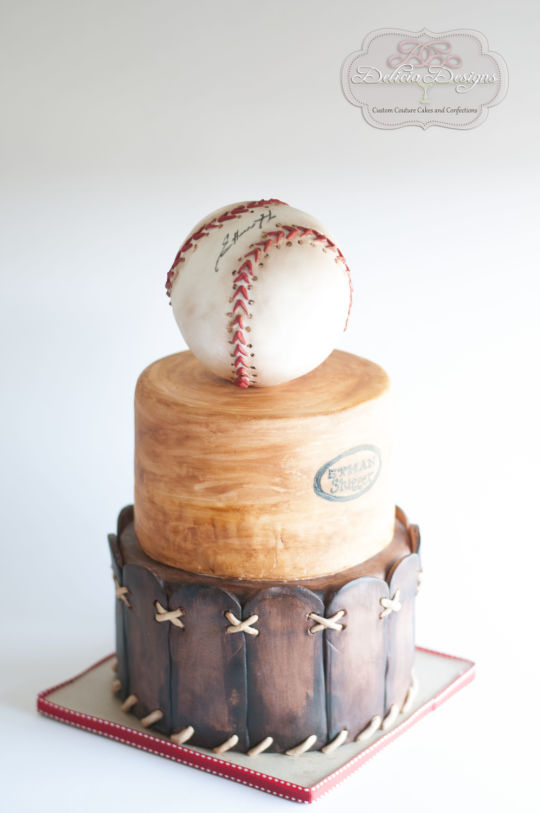 Vintage Baseball Cake