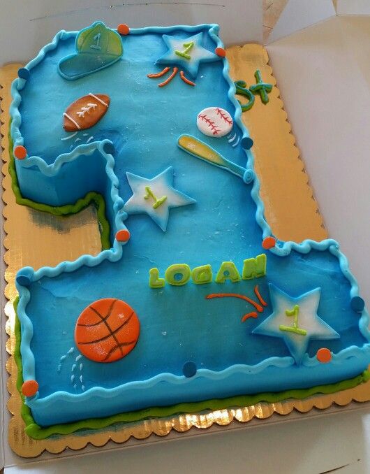 Boy First Birthday Cake