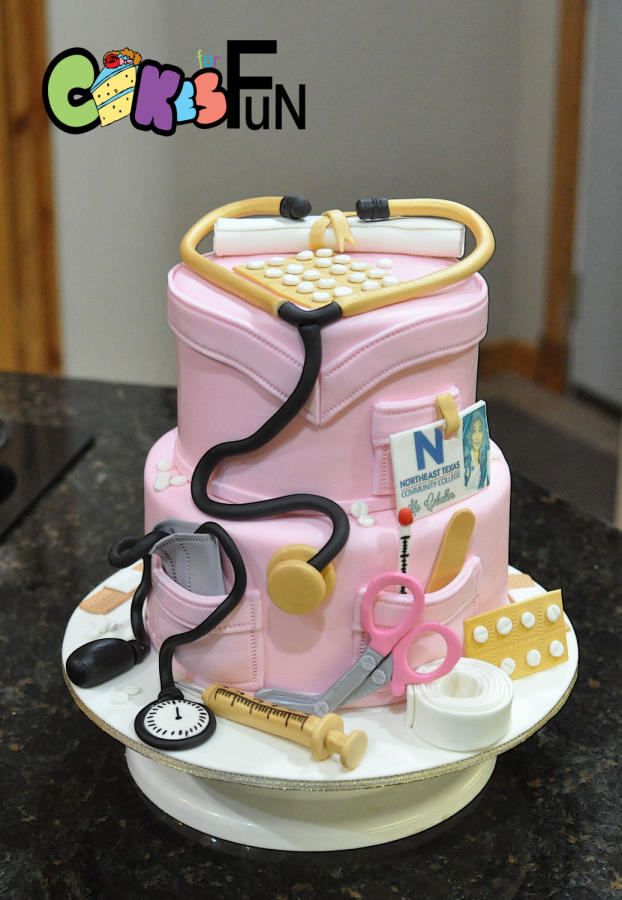 Cake Graduation Nurse Nursing School