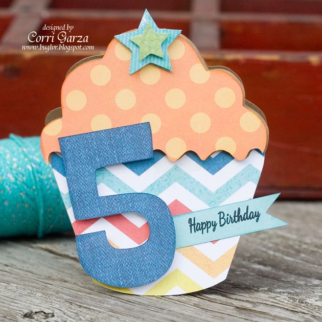 Cupcake Shaped Birthday Card