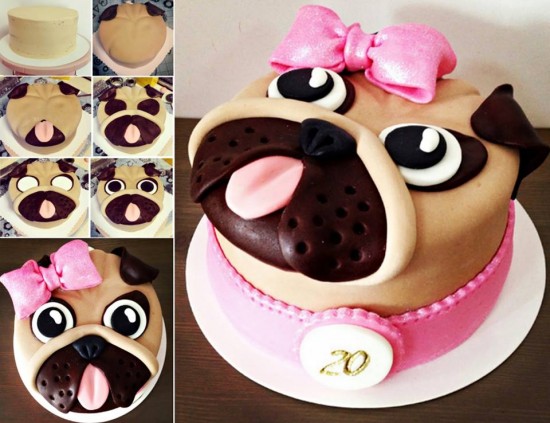 Cute Pug Cake