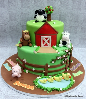 Farm Birthday Cake