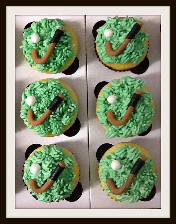 10 Field Hockey Cupcakes Photo Field Hockey Birthday Cake Stick