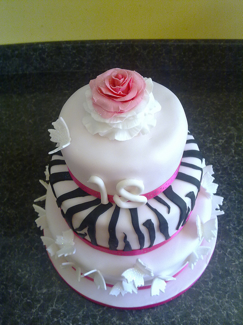 Girly 18th Birthday Cake