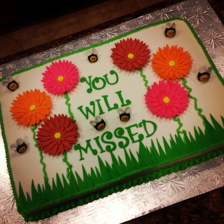 Going Away Cake Ideas