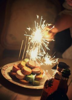 Happy Birthday Cake Sparkler Candles