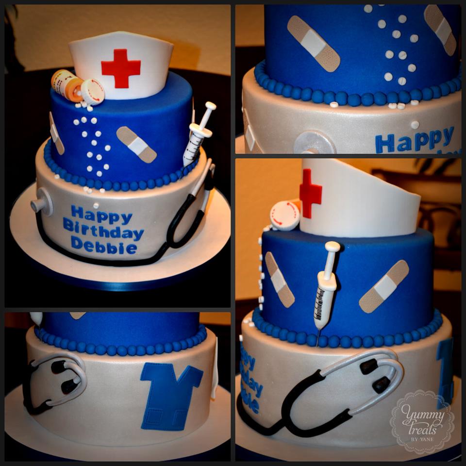 Happy Birthday Nurse Cake