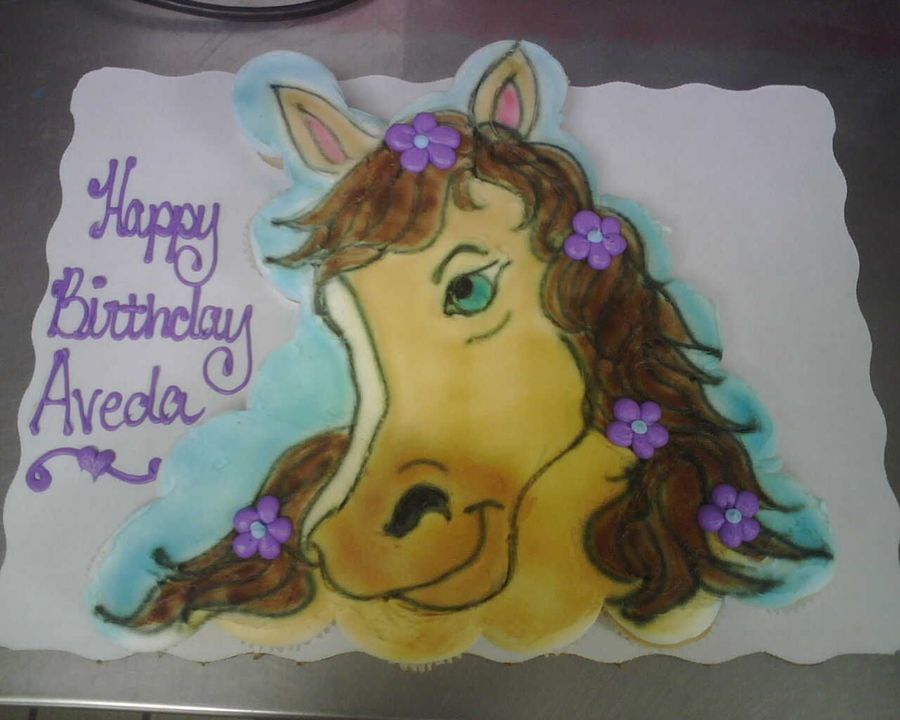 Horse Cupcake Cake