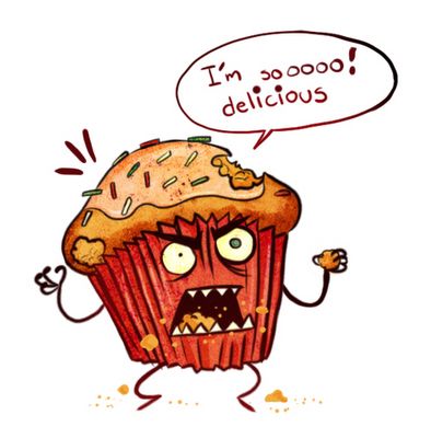 Muffin Cupcake Cartoon