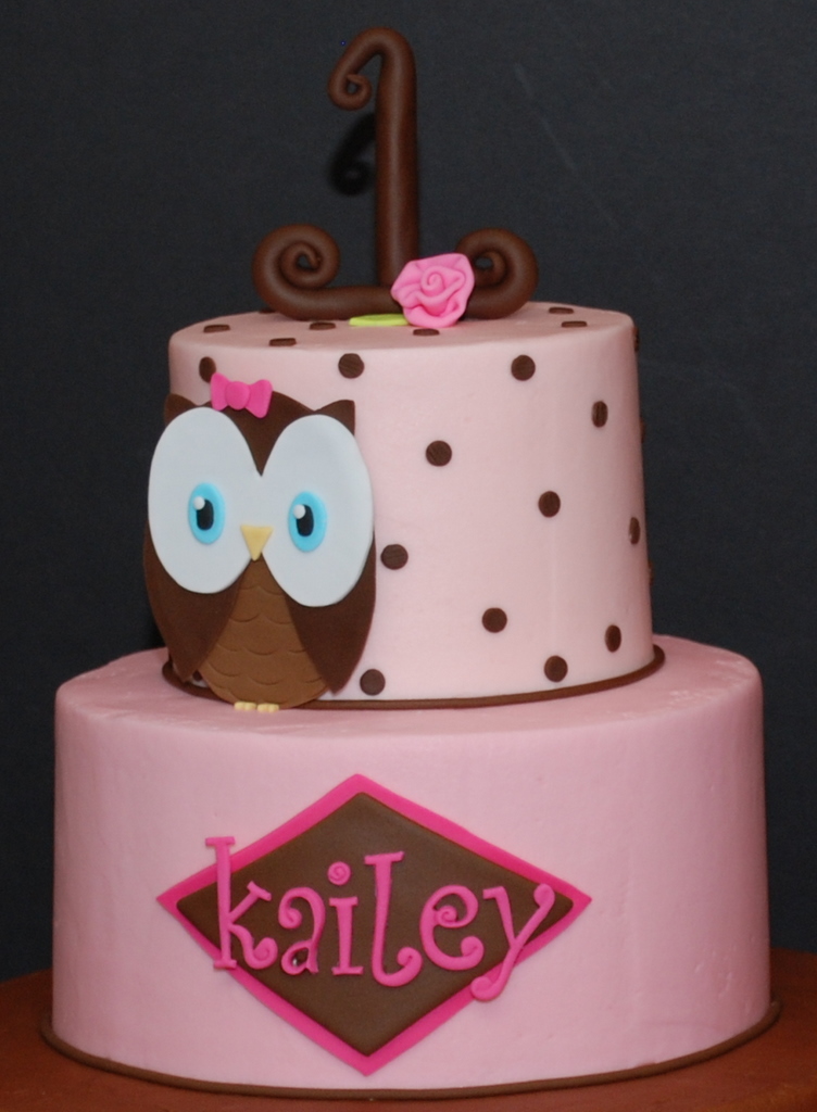 Owl Birthday Cake