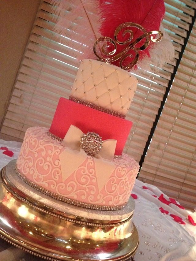 Pink and Gold Sweet 16 Cake Ideas