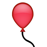 Red Balloon Emoji