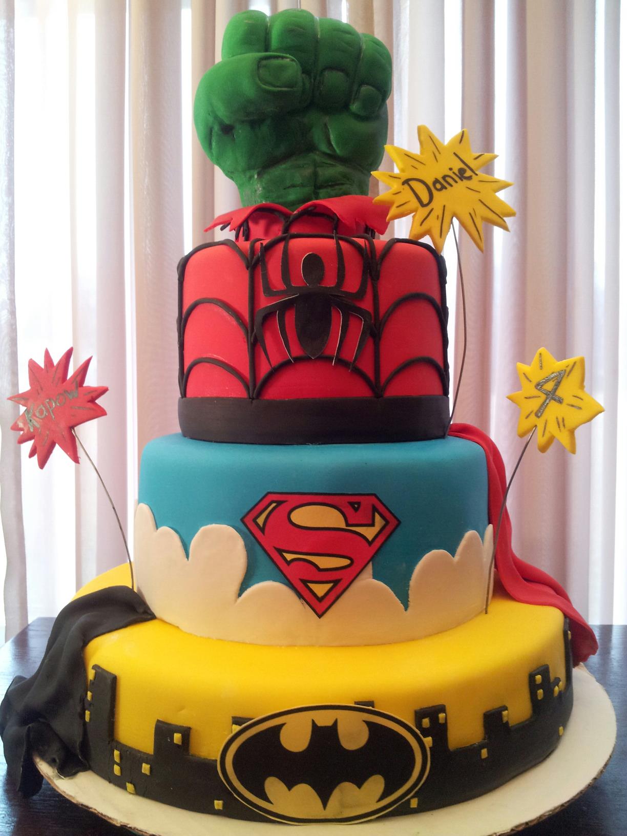 Super Hero Boy Birthday Cake