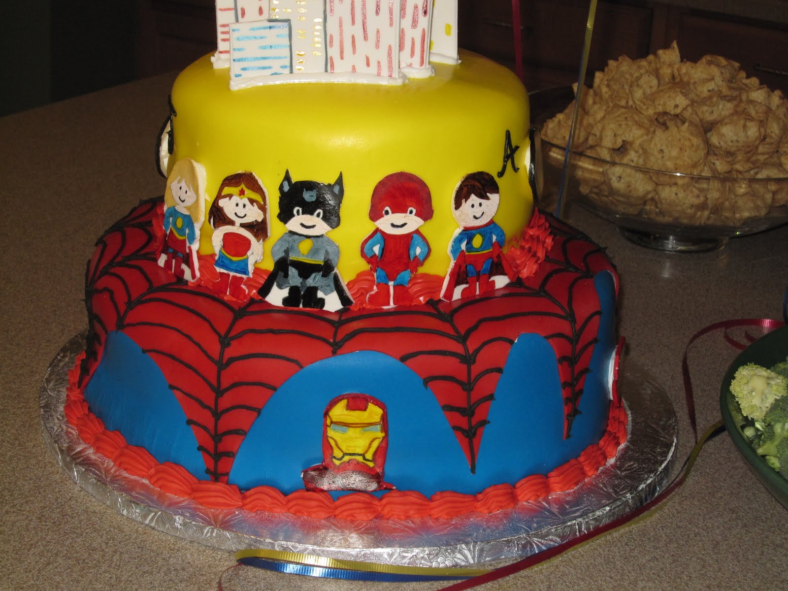 Superhero Birthday Cake