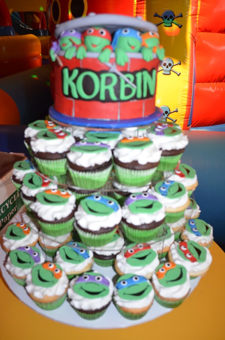 Teenage Mutant Ninja Turtles Birthday Cake