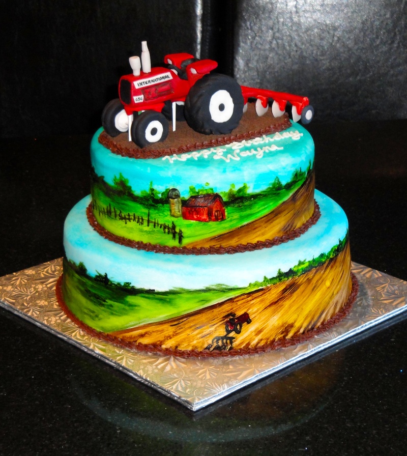 Tractor Birthday Cake