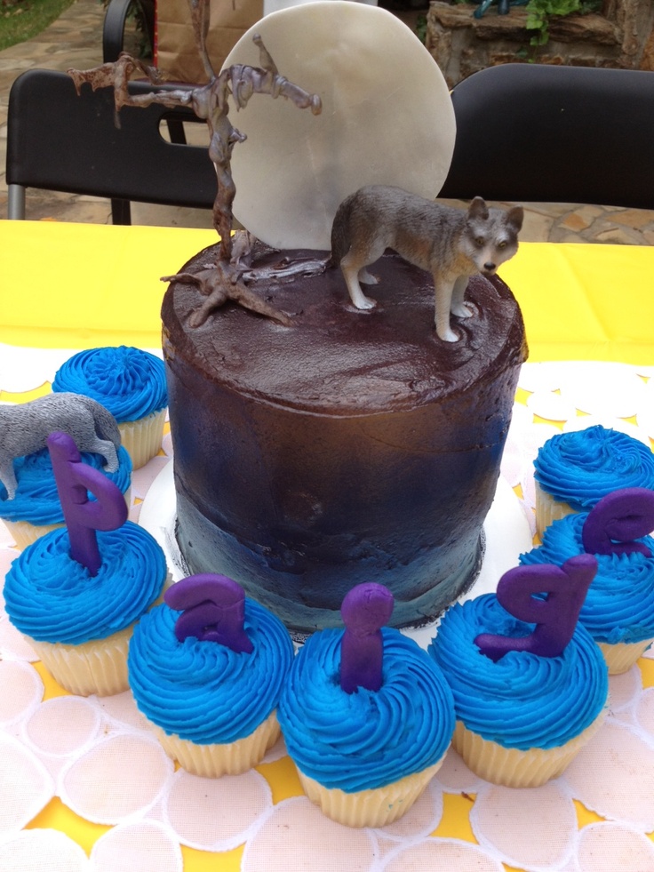 Wolf Birthday Party Cake