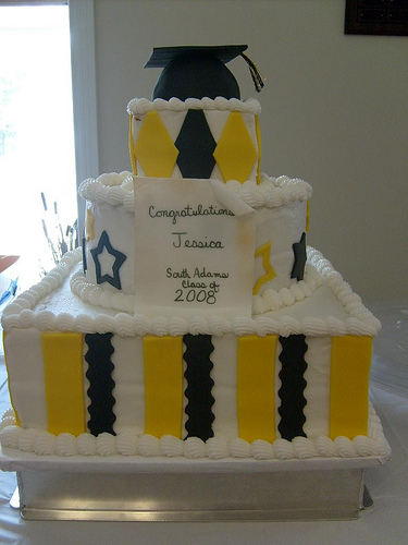 3 Tier Graduation Cakes