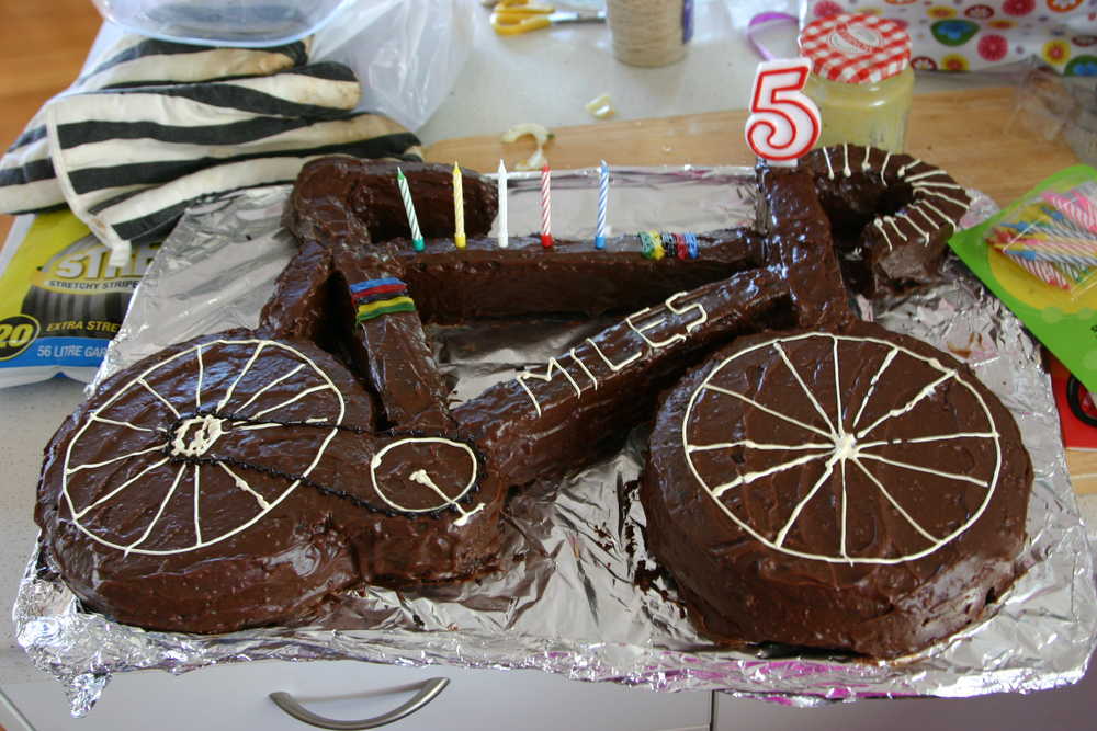 Bicycle Birthday Cake