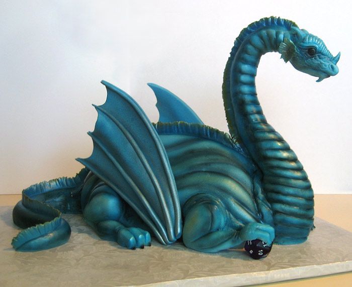 Blue Dragon Cake