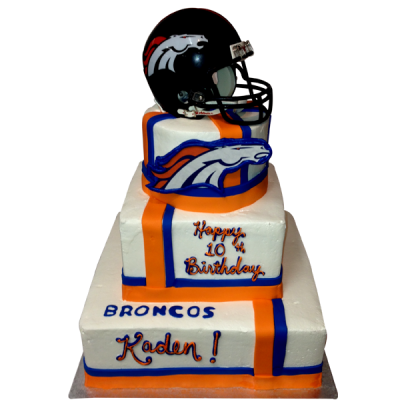 Broncos Birthday Cake