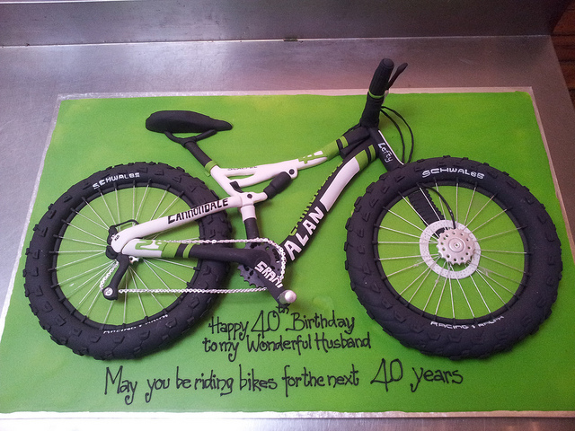 Cakes Shaped Like Bicycle