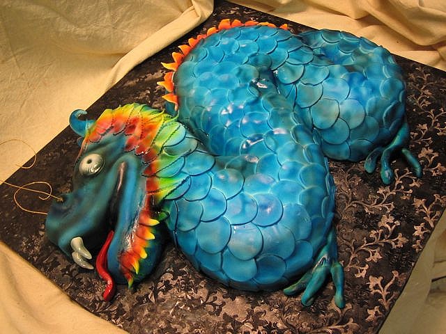 Chinese Dragon Fondant Cake