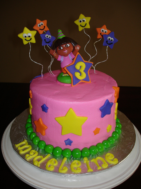 Dora Birthday Cake