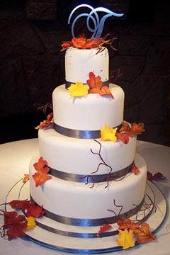 Fall Wedding Cake Designs