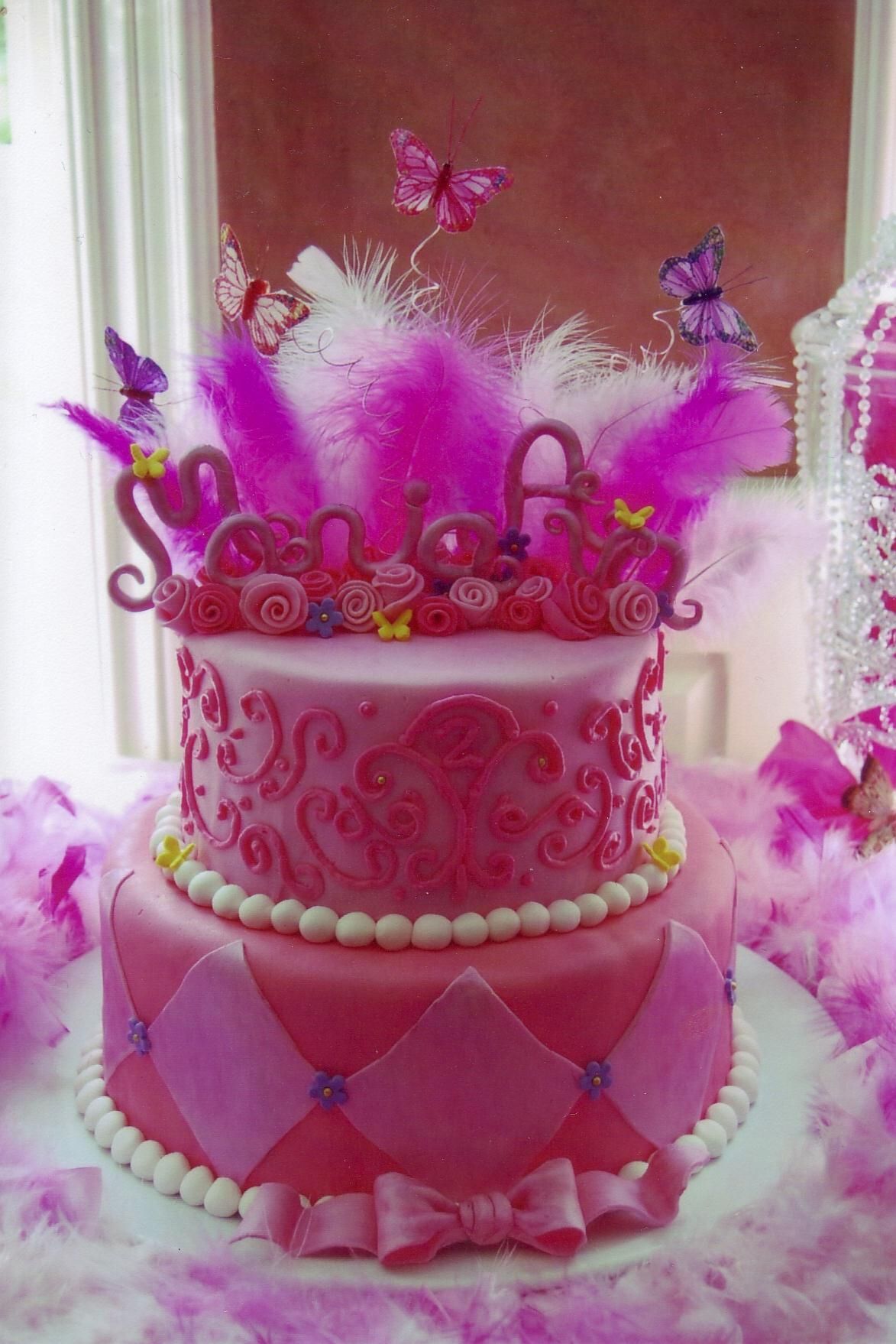 Fancy Nancy Birthday Party Cake