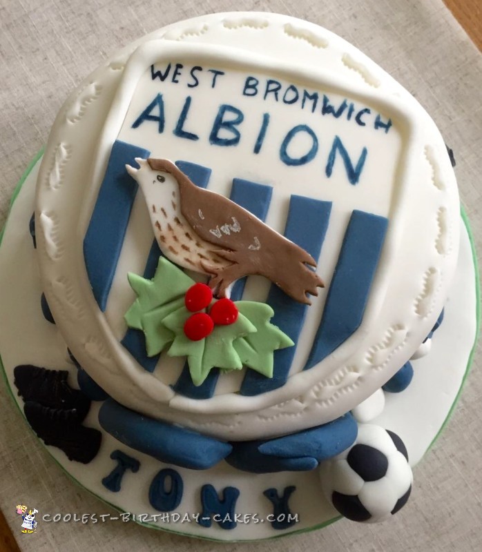 Homemade Football Birthday Cake