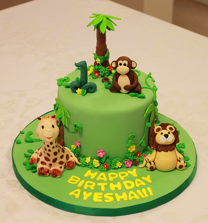 Jungle Safari Birthday Cake