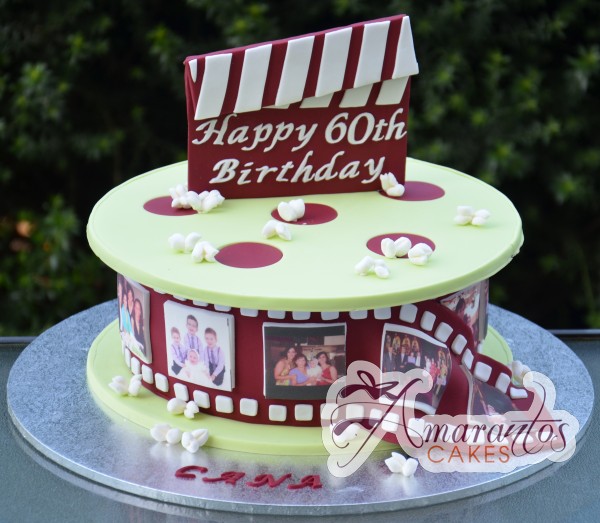 Movie Film Reel Birthday Cake